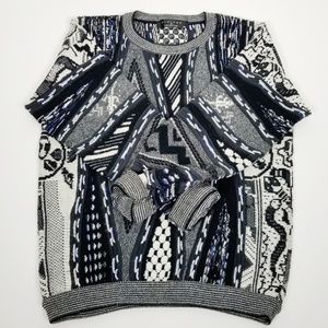 Vintage 90's 3D Coogie Cosby style knit sweater M